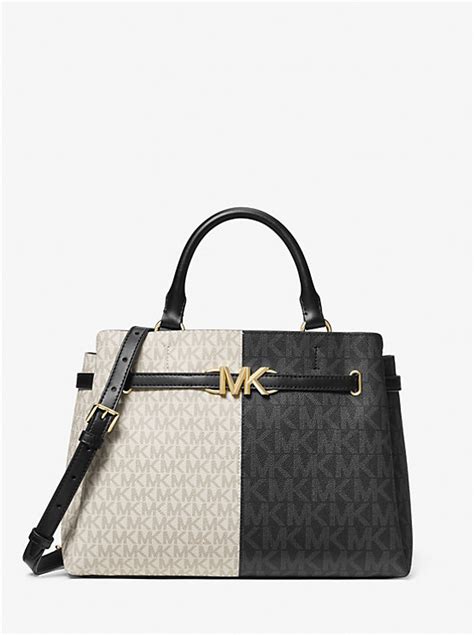 michael kors two tone satchel|mike Kors reed satchel.